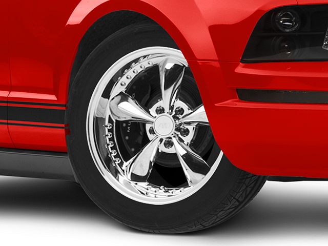 Bullitt Motorsport Chrome Wheel; 18x9 (05-09 Mustang GT, V6)