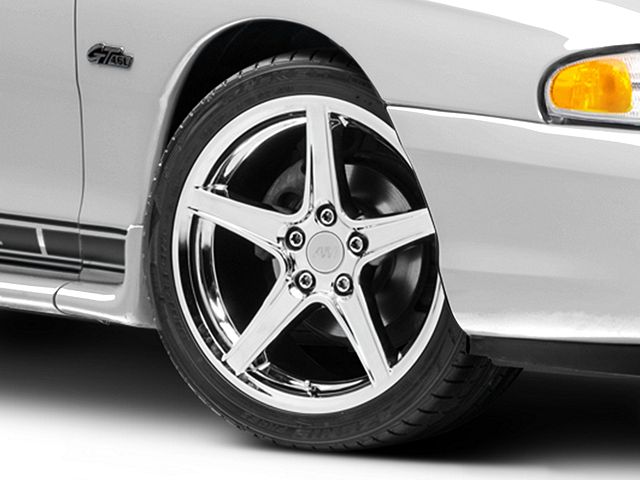 Saleen Style Chrome Wheel; 18x9 (94-98 Mustang)