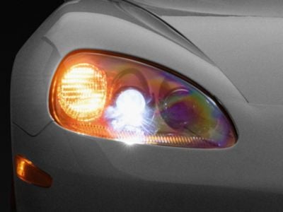 Corvette Factory OEM Style HID Headlights; Inferno Orange Housing