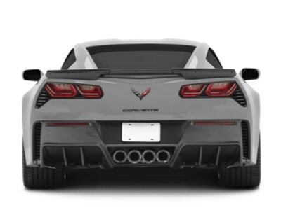 Corvette GM Factory Package Rear Bumper Diffuser; Carbon Fiber (14-19 ...