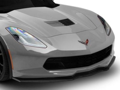 Stage 2 Central Front Splitter; Carbon Flash Metallic (14-19 Corvette C7)