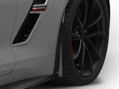 XL Extended Package Front Splash Guards; Carbon Flash Metallic (14-19 Corvette C7, Excluding ZR1)