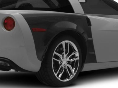 ZR1 Widebody Conversion Rear Side Fenders; Carbon Fiber (05-13 Corvette C6 Base)