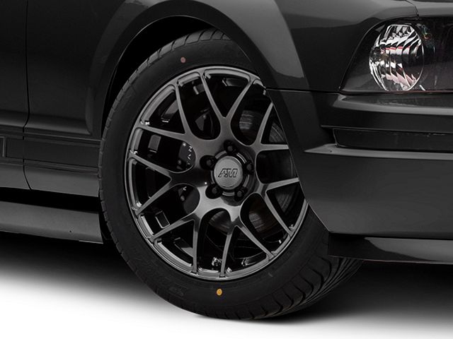 AMR Dark Stainless Wheel; 18x8 (05-09 Mustang)