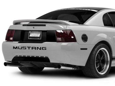 SEC10 Rear Decklid Blackout Decal; Gloss Black (99-04 Mustang)