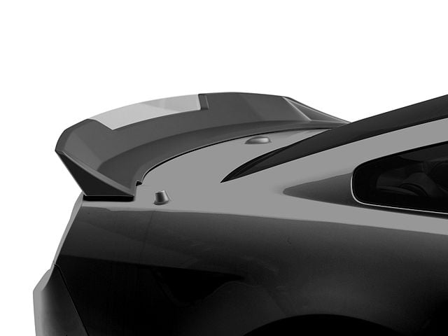 Drake Muscle Cars Wicker Bill Style Rear Spoiler; Satin Black (10-14 Mustang)