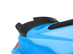Drake Muscle Cars Wicker Bill Style Rear Spoiler; Satin Black (15-23 Mustang Fastback)