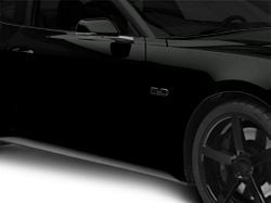 Ford Performance Coyote Style 5.0 Fender Emblems; Black (Universal; Some Adaptation May Be Required)