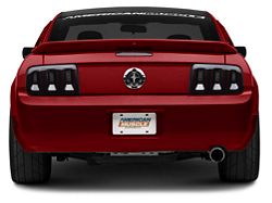 Ford Rear Bumper Cover; Unpainted (05-09 Mustang V6)