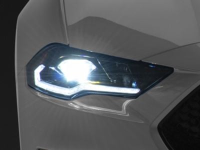 Form Lighting LED Headlights; Black Housing; Clear Lens (18-23 Mustang GT, EcoBoost)