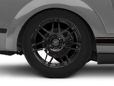Forgestar Mustang F14 Monoblock Piano Black Wheel; Rear Only