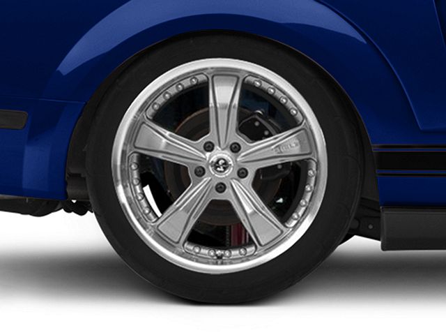 Shelby Mustang Razor Gunmetal Wheel; Rear Only; 20x10 SB198S2167 (05-09 ...