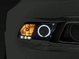 Raxiom CCFL Halo Projector Headlights; Black Housing; Clear Lens (10-12 Mustang w/ Factory Halogen Headlights)