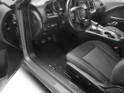 Husky Liners WeatherBeater Front and Second Seat Floor Liners; Black (16-23 Challenger)