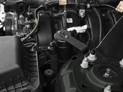 J&L 3.0 Oil Separator; Black Anodized; Driver Side (15-23 Mustang EcoBoost)