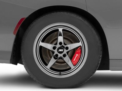 JMS Charger Avenger Series Black Chrome Wheel; Rear Only; 17x10