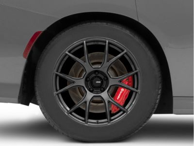 Konig Charger Ampliform Dark Metallic Graphite Wheel; Rear Only  