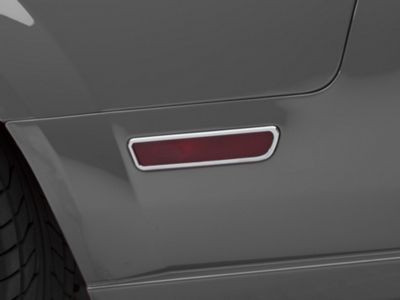 SpeedForm Quarter Light Trim; Chrome (05-09 Mustang)