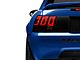 SEC10 Tail Light Conversion Decal; Matte Black (99-04 Mustang)