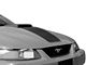 SEC10 Mach 1 Hood Decal; Matte Black (03-04 Mustang Mach 1; 99-04 Mustang w/ CDC Shaker Systems)