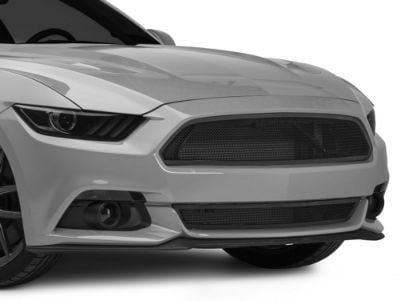 SpeedForm Modern Billet Upper Mesh Grille; Black (15-17 Mustang GT, EcoBoost, V6)
