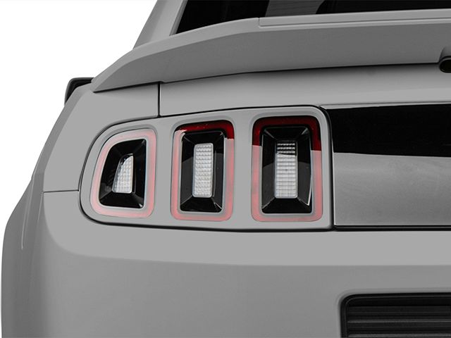 MMD Tail Light Trim; Pre-Painted (13-14 Mustang)