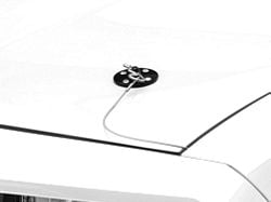 SpeedForm Modern Billet Hood Pin Appearance Kit; Black (08-23 Challenger)