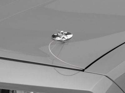 SpeedForm Modern Billet Hood Pin Appearance Kit; Chrome (06-23 Challenger)