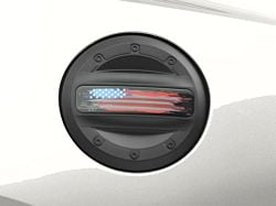 MP Concepts Old Glory Fuel Door; Matte Black (16-24 Camaro)