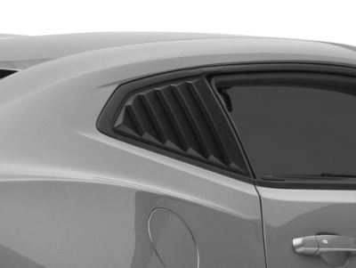 MP Concepts Quarter Window Louvers; Matte Black (16-24 Camaro Coupe)