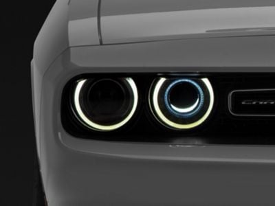 MP Concepts Demon Style LED Halo Headlight Inserts (15-23 Challenger)