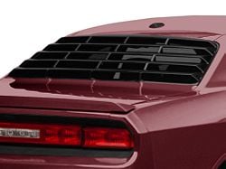 MP Concepts Rear Window Louvers; Gloss Black (08-23 Challenger)