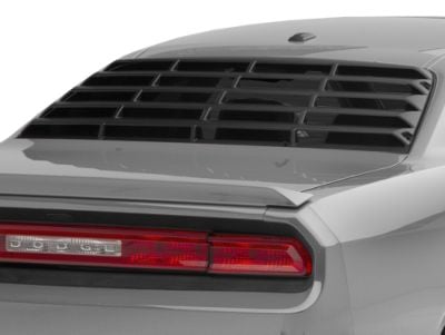 MP Concepts Rear Window Louvers; Matte Black (08-23 Challenger)