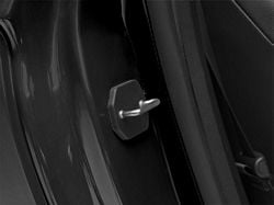MP Concepts Door Striker Cover Set; Black (15-24 Mustang)