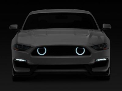 MP Concepts Mach 1 Style Front Bumper with LED Turn Signals; Unpainted (18-23 Mustang GT, EcoBoost)