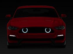 MP Concepts Mach 1 Style Front Bumper with LED Turn Signals; Unpainted (18-23 Mustang GT, EcoBoost)