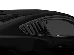 MP Concepts Quarter Window Louvers; Gloss Black (15-23 Mustang Fastback)