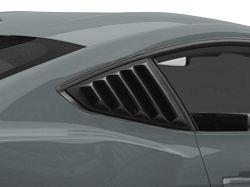 MP Concepts Quarter Window Louvers; Matte Black (2024 Mustang Fastback)