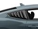 MP Concepts Quarter Window Louvers; Matte Black (2024 Mustang Fastback)