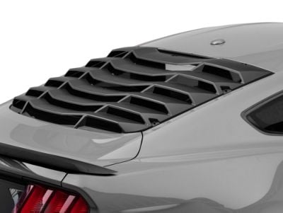 MP Concepts Rear Window Louvers; Matte Black (15-24 Mustang Fastback)