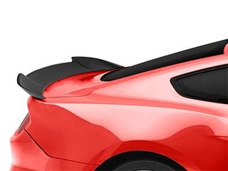 MP Concepts V-Style Rear Spoiler; Gloss Black (15-23 Mustang Fastback)