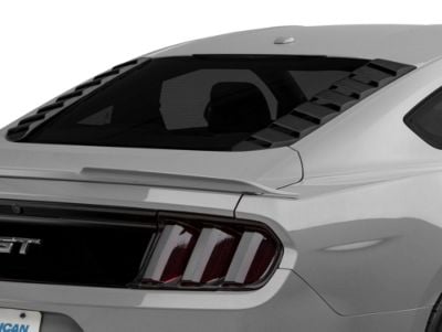 MP Concepts Sport Rear Window Louvers; Matte Black (15-24 Mustang Fastback)