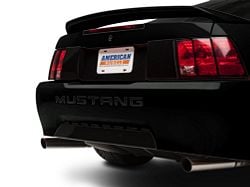 Bumper Insert Letters; Black (99-04 Mustang GT, V6, Mach 1; 1999 Mustang Cobra)