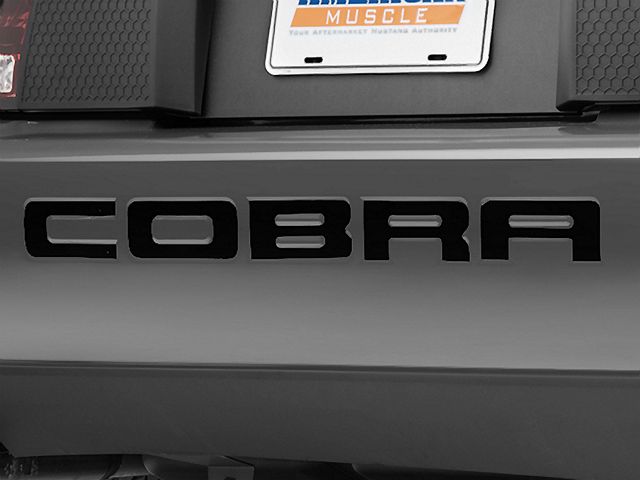 Bumper Insert Letters; Black (96-98 Mustang Cobra; 2001 Mustang Cobra)