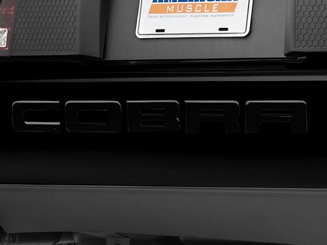 Bumper Insert Letters; Black (96-98 Mustang Cobra; 2001 Mustang Cobra)