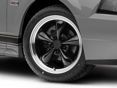 Bullitt Gloss Black Wheel; 17x9 (99-04 Mustang)
