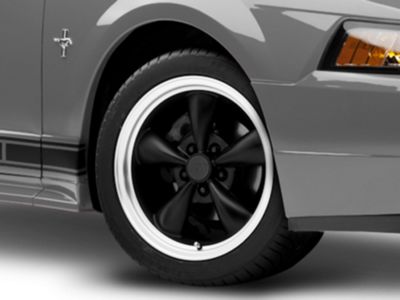 Bullitt Matte Black Wheel; 17x9 (99-04 Mustang)