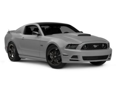 Mustang Bullitt Solid Gloss Black Wheel; 17x8; 30mm Offset