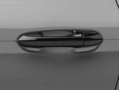 Door Handle Covers; Gloss Black (15-23 Mustang)