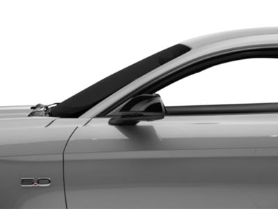 Mustang Chrome Delete Mirror Covers with Turn Signal Openings; Gloss